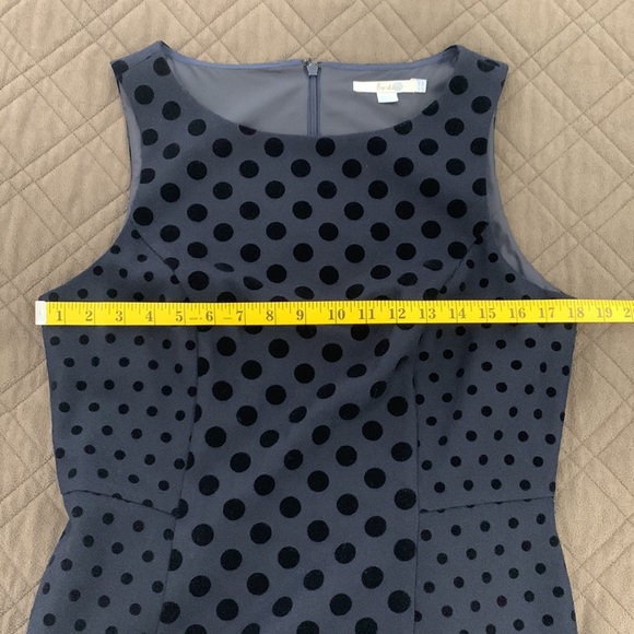 Boden NWOT Navy Wool Velvet Polka Dot Dress size 10R - Picture 15 of 17